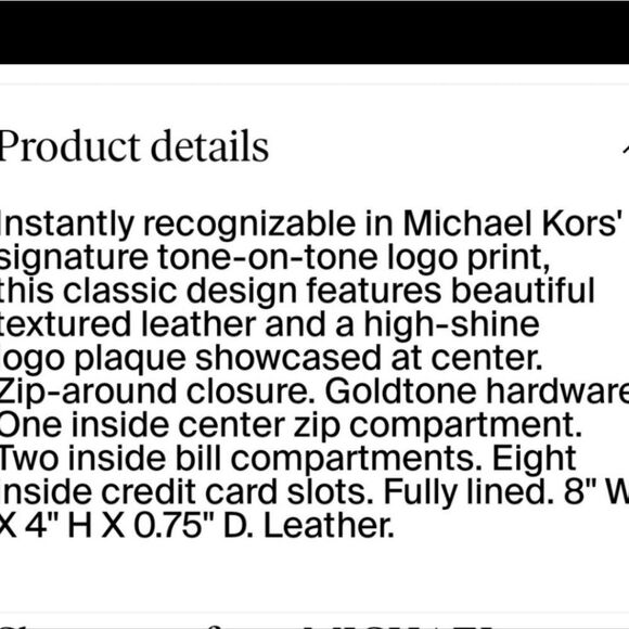 Michael Kors Signature Tone-On-Tone Logo Print - Picture 6 of 11